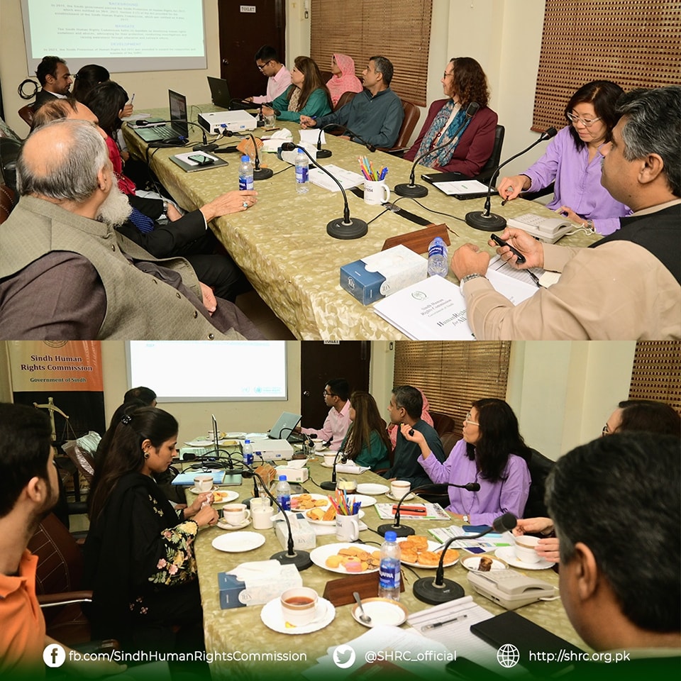 Representative from UN Human Rights - Asia visited the Sindh Human Rights Commission office.