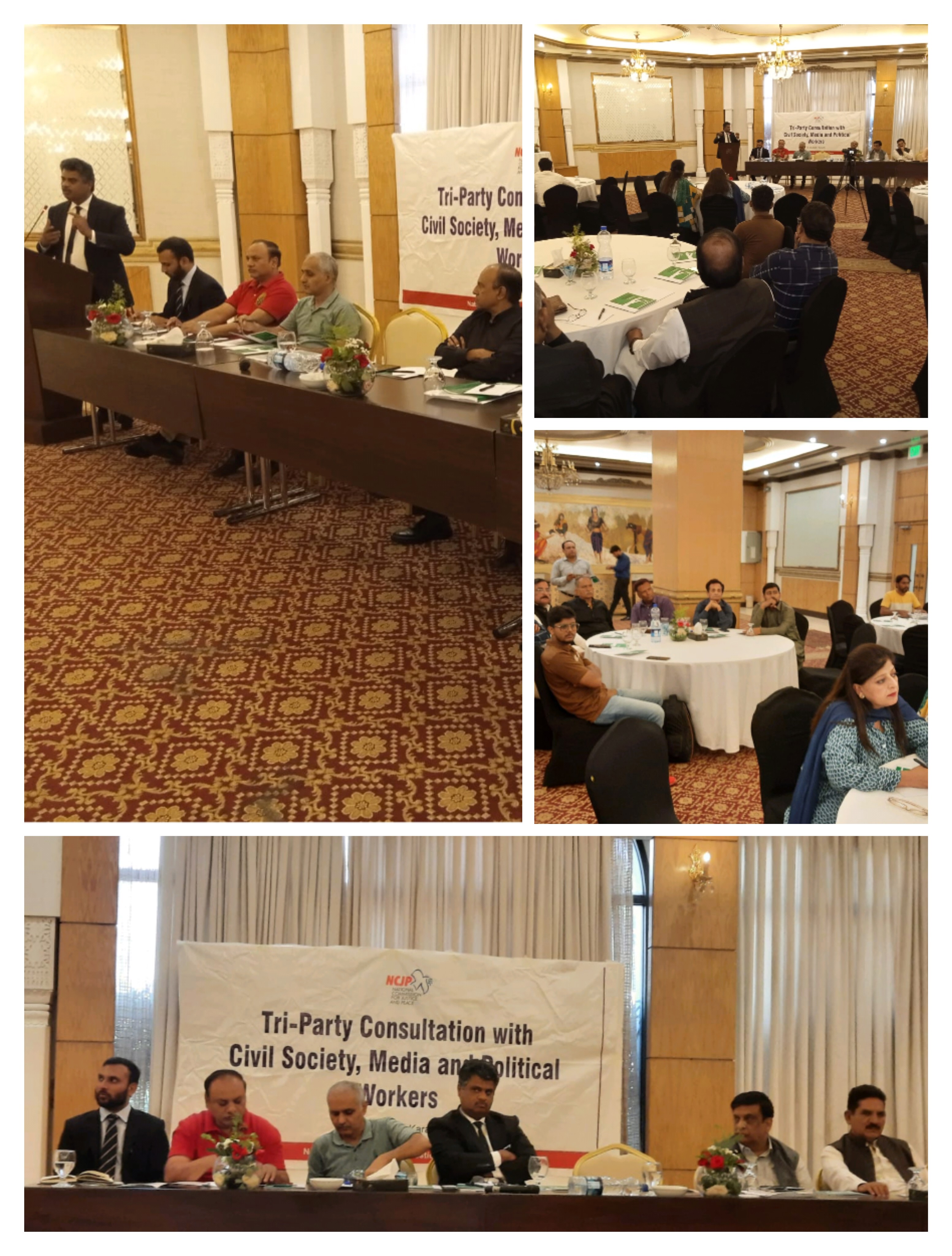 Chairperson SHRC attended Tri-Party Consultation organized by the National Commission for Justice and Peace.