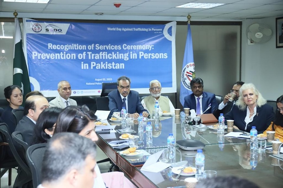 Chairperson (SHRC) participated in the Recognition of Services Ceremony on the Global Day Against Trafficking in Persons.