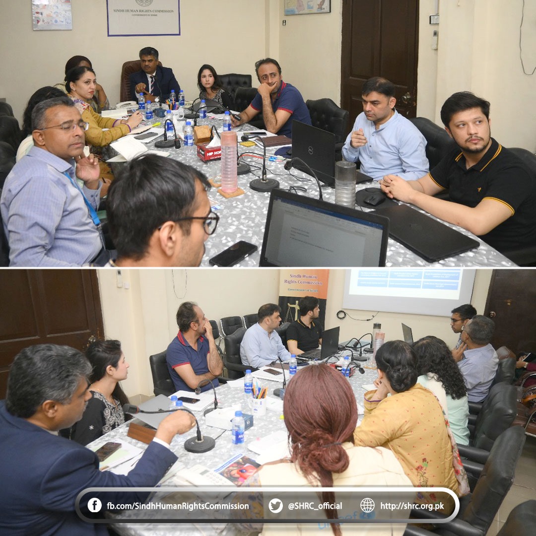 Chairperson (SHRC) has meeting with UNICEF Pakistan delegation.