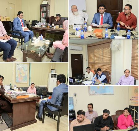 Ms. Tahseen Fatima, Secretary of the Human Rights Department, Government of Sindh, visited the Sindh Human Rights Commission office