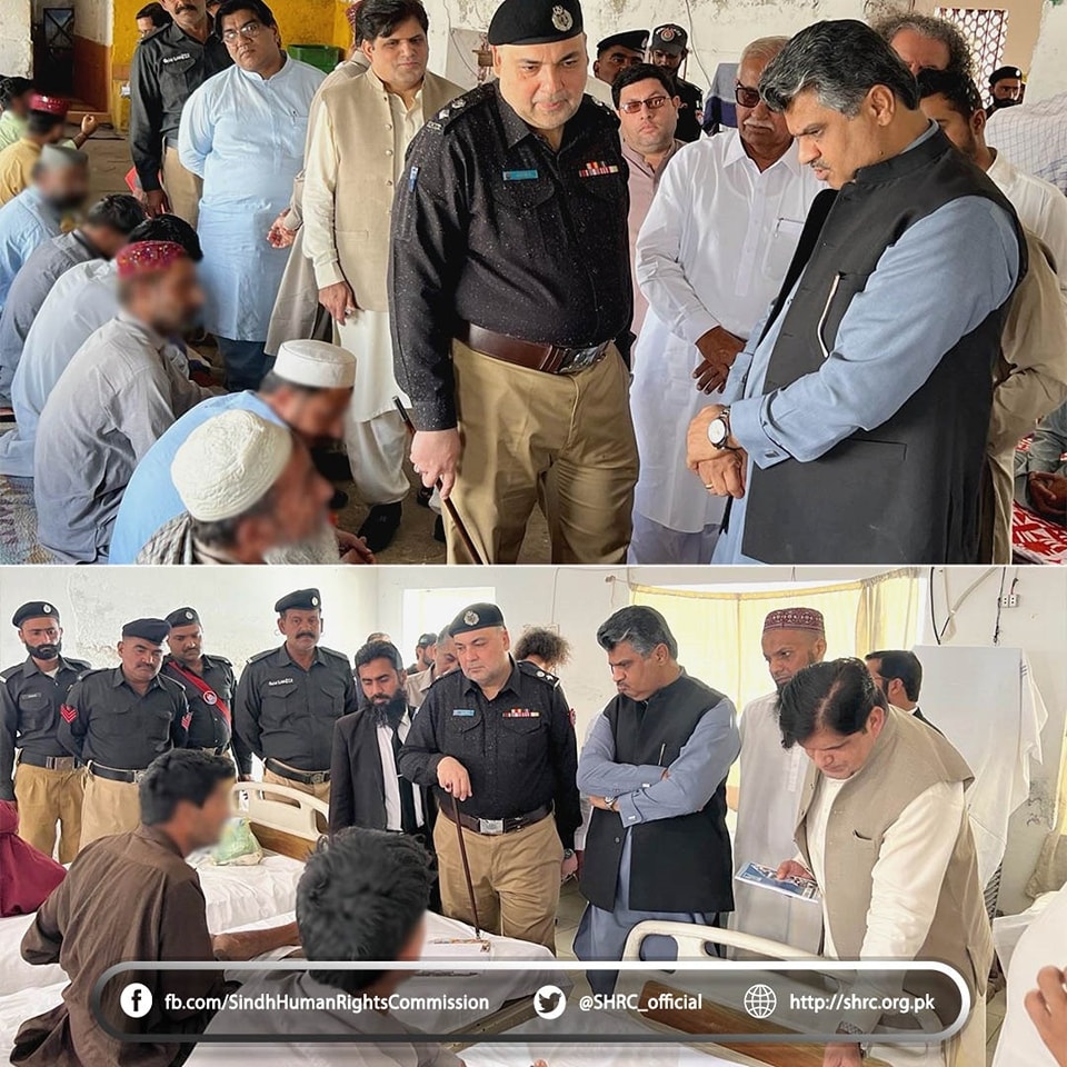 Chairperson along with Member (SHRC) visited Shikarpur Jail