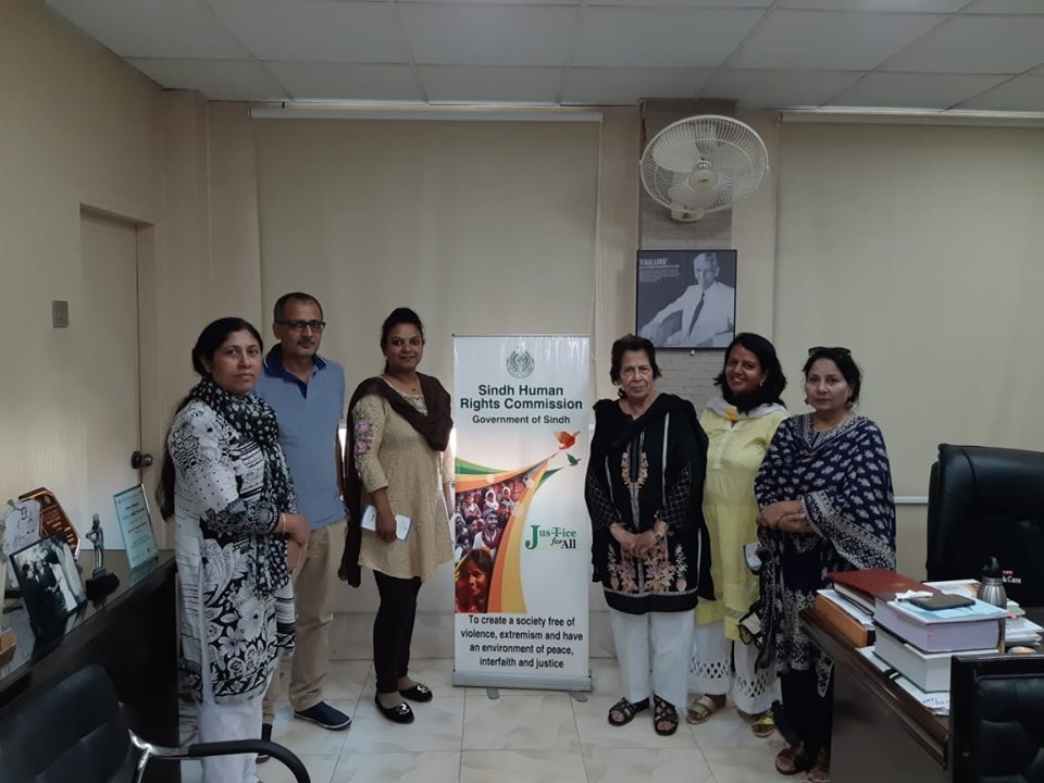 Meeting with the delegation of Pakistan Minority Rights Commission, Sindh.