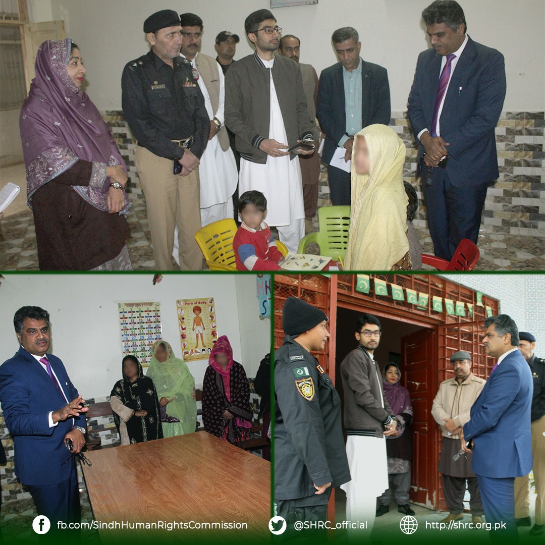 Chairperson (SHRC) visited Darul Aman Larkana.