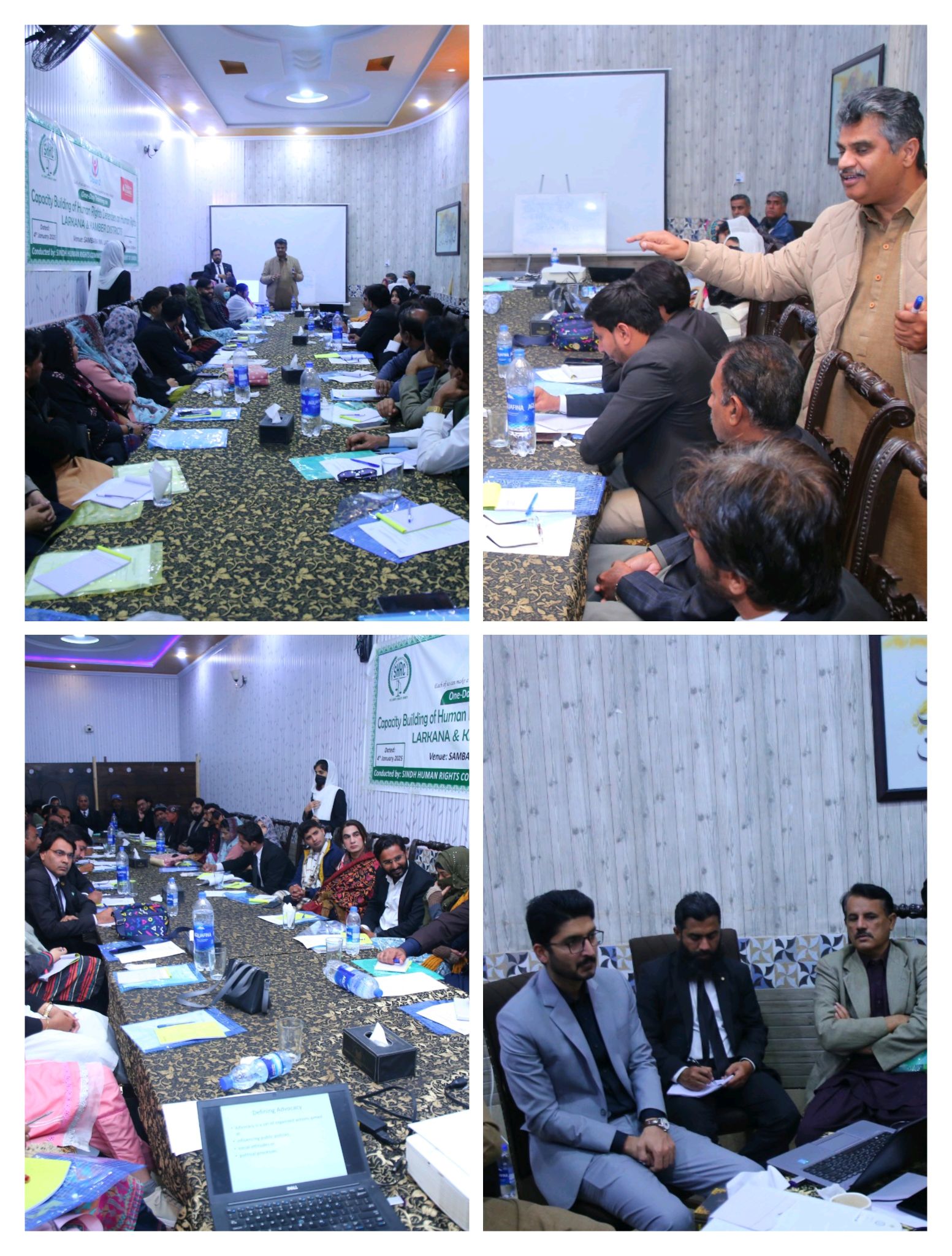 One-Day Training on Capacity Building of Human Rights Defenders Concludes in Larkana