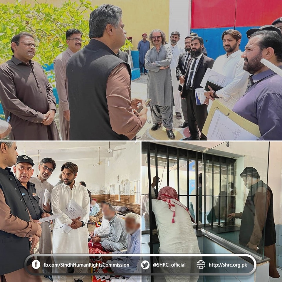 Chairperson along with Member (SHRC) visited Central Jail Larkana 