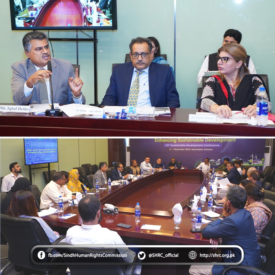Chairperson (SHRC) as Panelist at 27th SDC & 2nd SIE in Islamabad