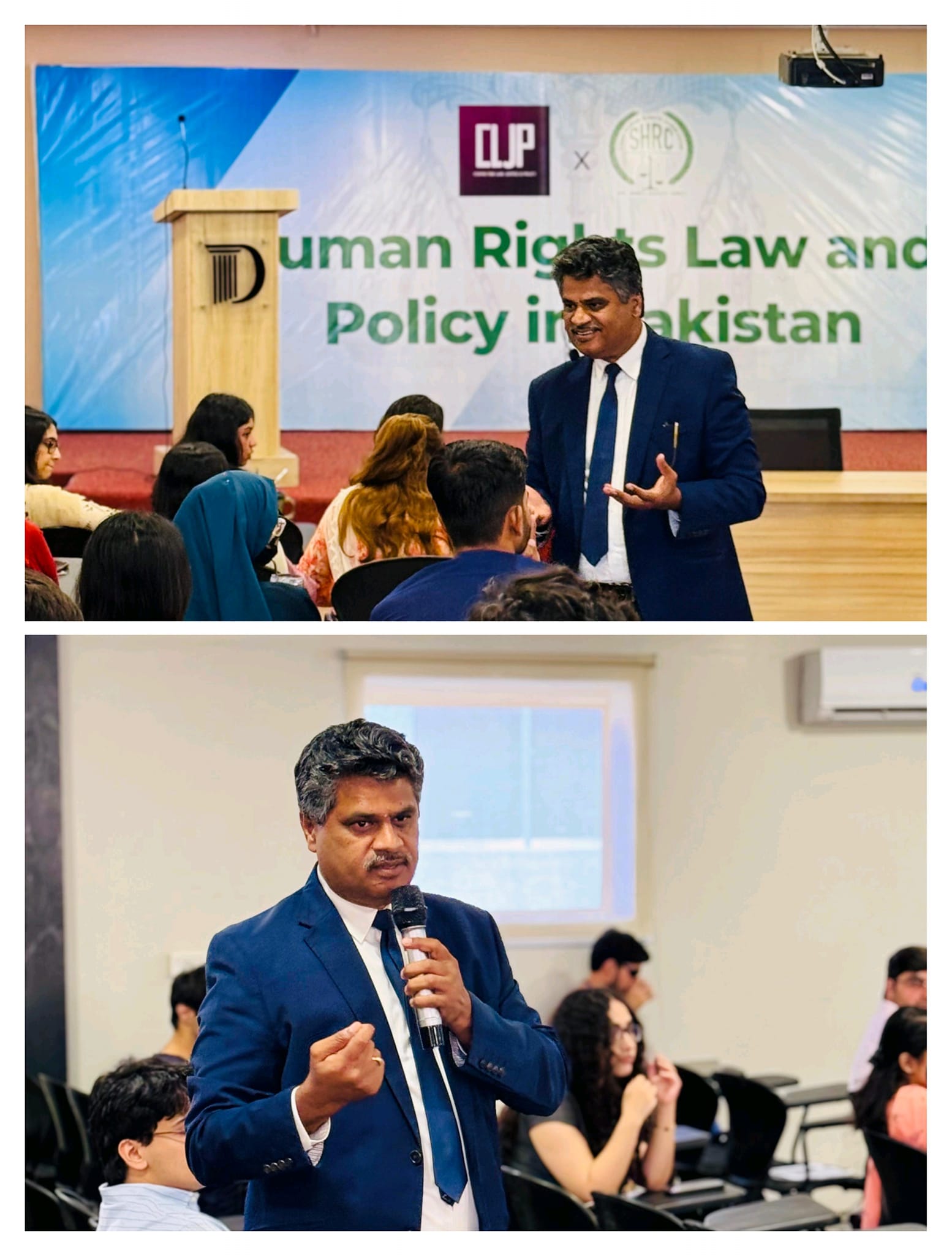 CLJP and SHRC hosted a workshop on Human Rights Law & Policy in Pakistan at Denning Law School, PECHS, and Seaview Branch.