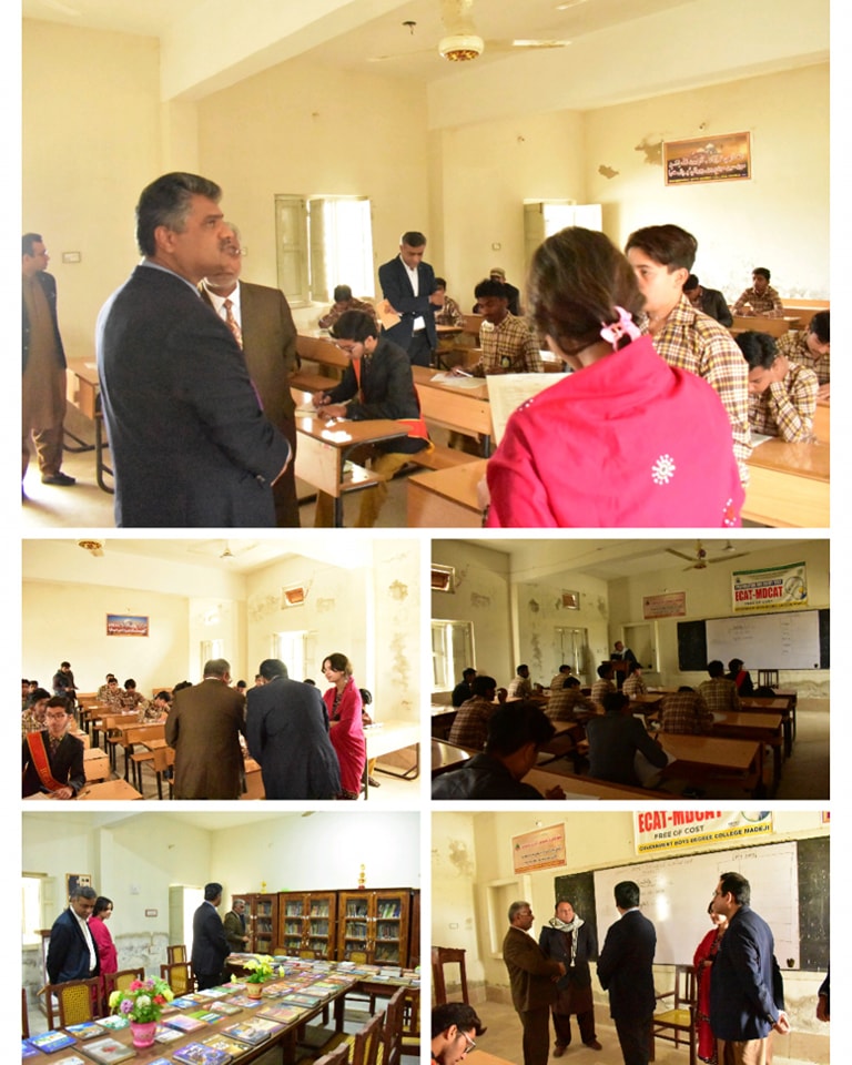 Chairperson (SHRC) visit to Government Boys Degree College Madeji, District Shikarpur. 