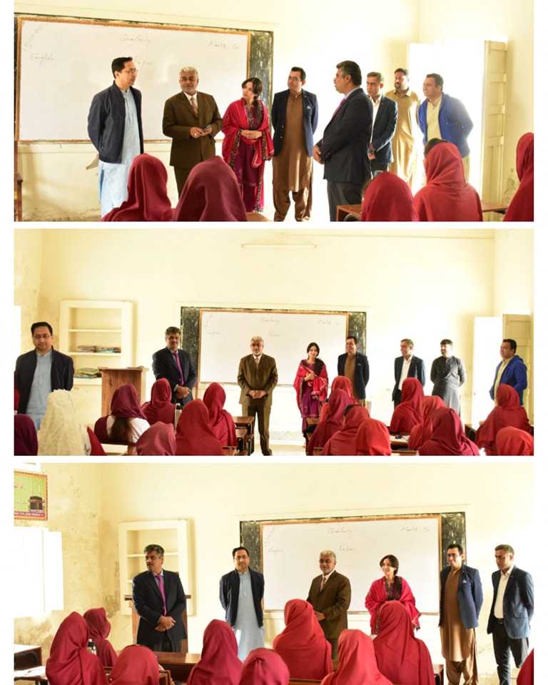Chairperson (SHRC) visited Government Girls School Madeji in District Shikarpur. 