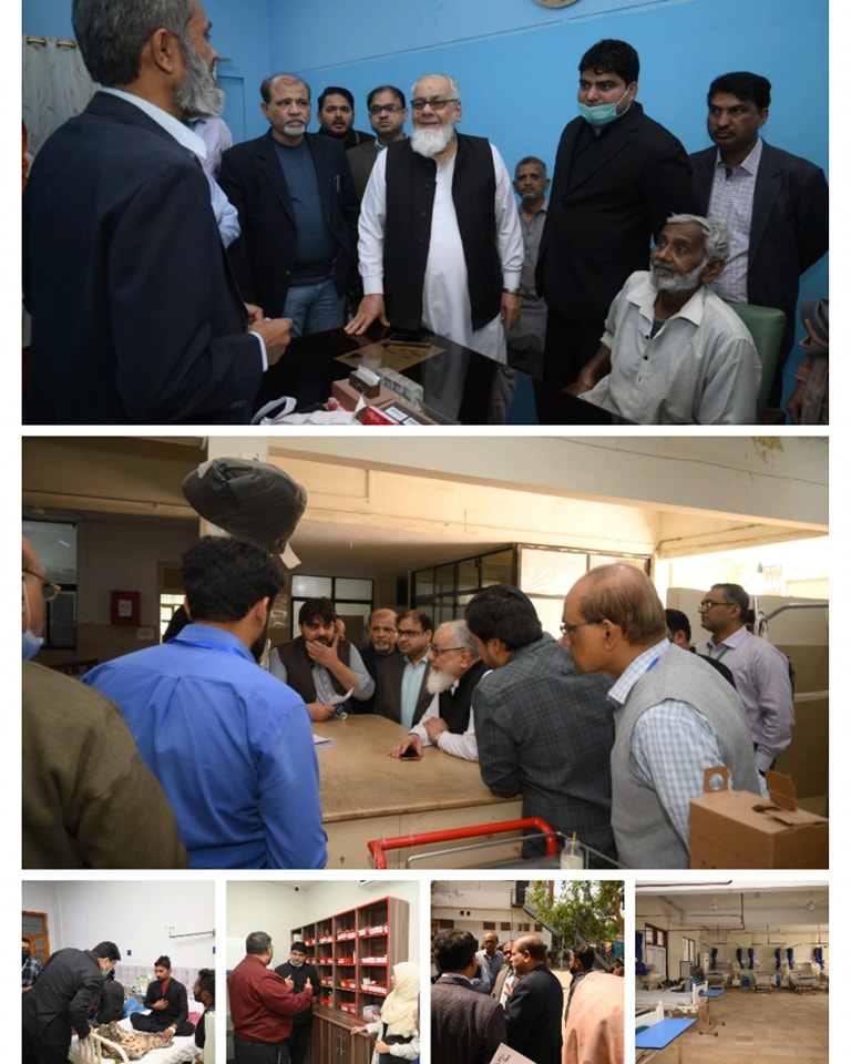Judicial Member (SHRC) Justice (R) Arshad Noor Khan, visited the 200-bed Sindh Government Hospital Karachi located at UP-MOR New Karachi.
