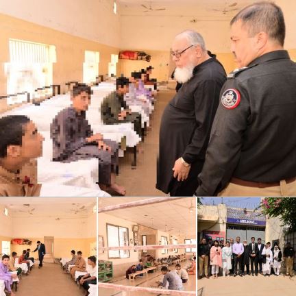 Justice (R) Arshad Noor Khan, Judicial Member-I (SHRC), paid a visit to the Youthful Offenders Industrial School and Correctional Facility in Karachi