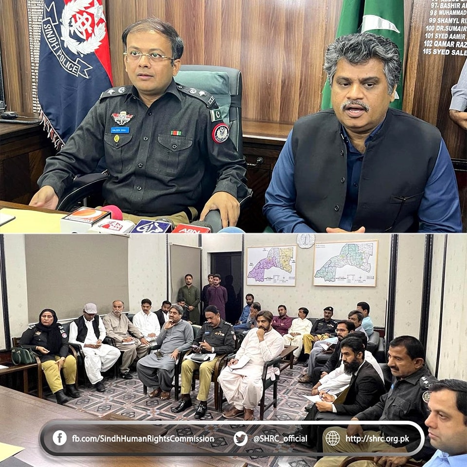 Chairperson (SHRC) Visits Jacobabad District, Presides Over Government-Civil Society Meeting