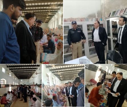 M. Aslam Shaikh, Member Judicial-II of the Sindh Human Rights Commission, visited the Central Jail in Hyderabad