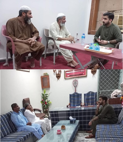 Board Member (SHRC), Sukhdev Assardas Hemnani condoled with families of Ghaus Bux, minor Bushra Sawand & Ali Asghar Thaeem