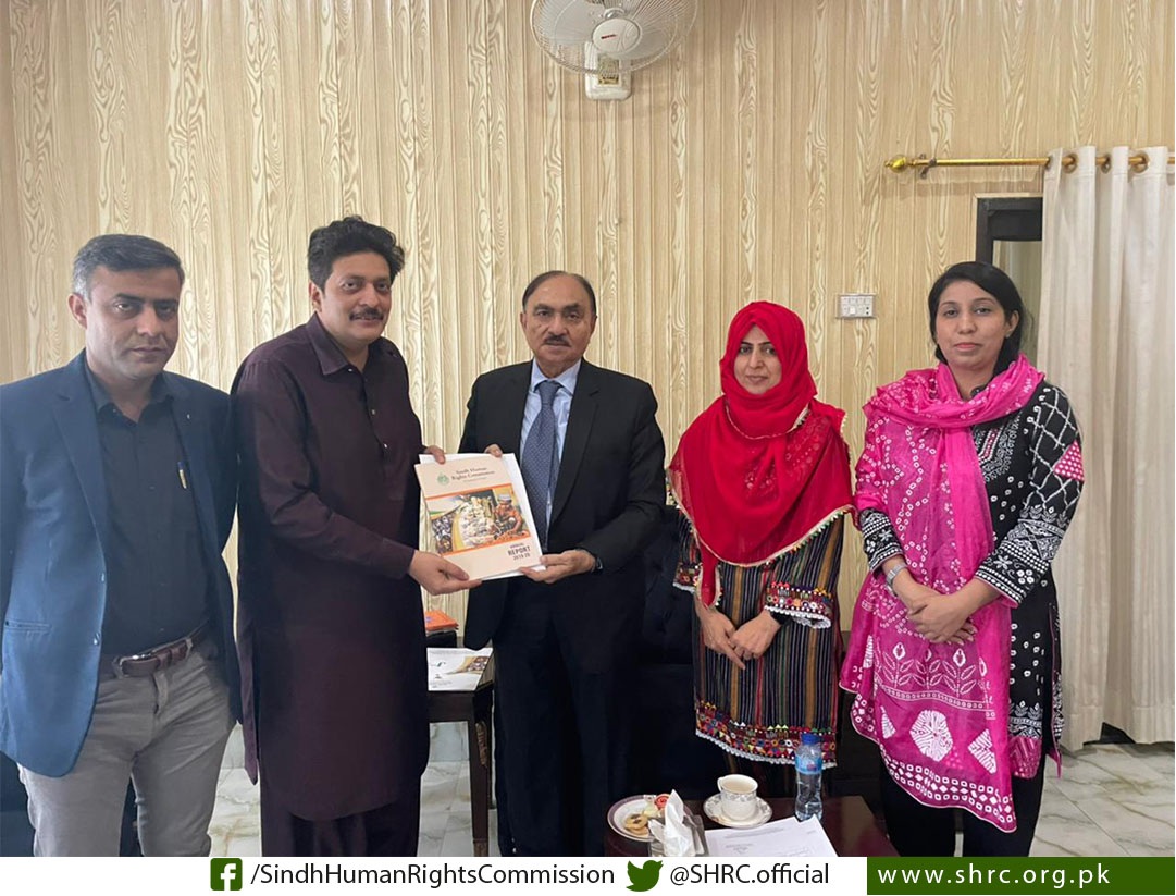 SHRC had a meeting with DC Kashmore at Kandhkot