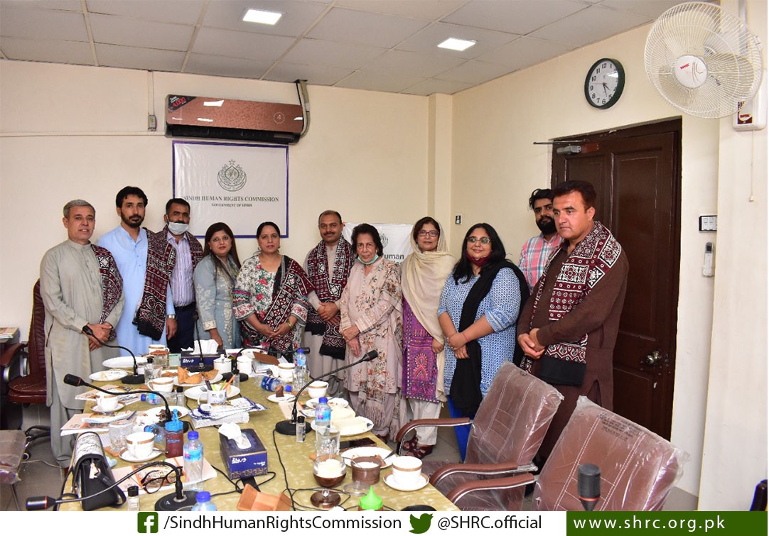 the Human Rights and Social Welfare Department of Baluchistan visit the SHRC Office