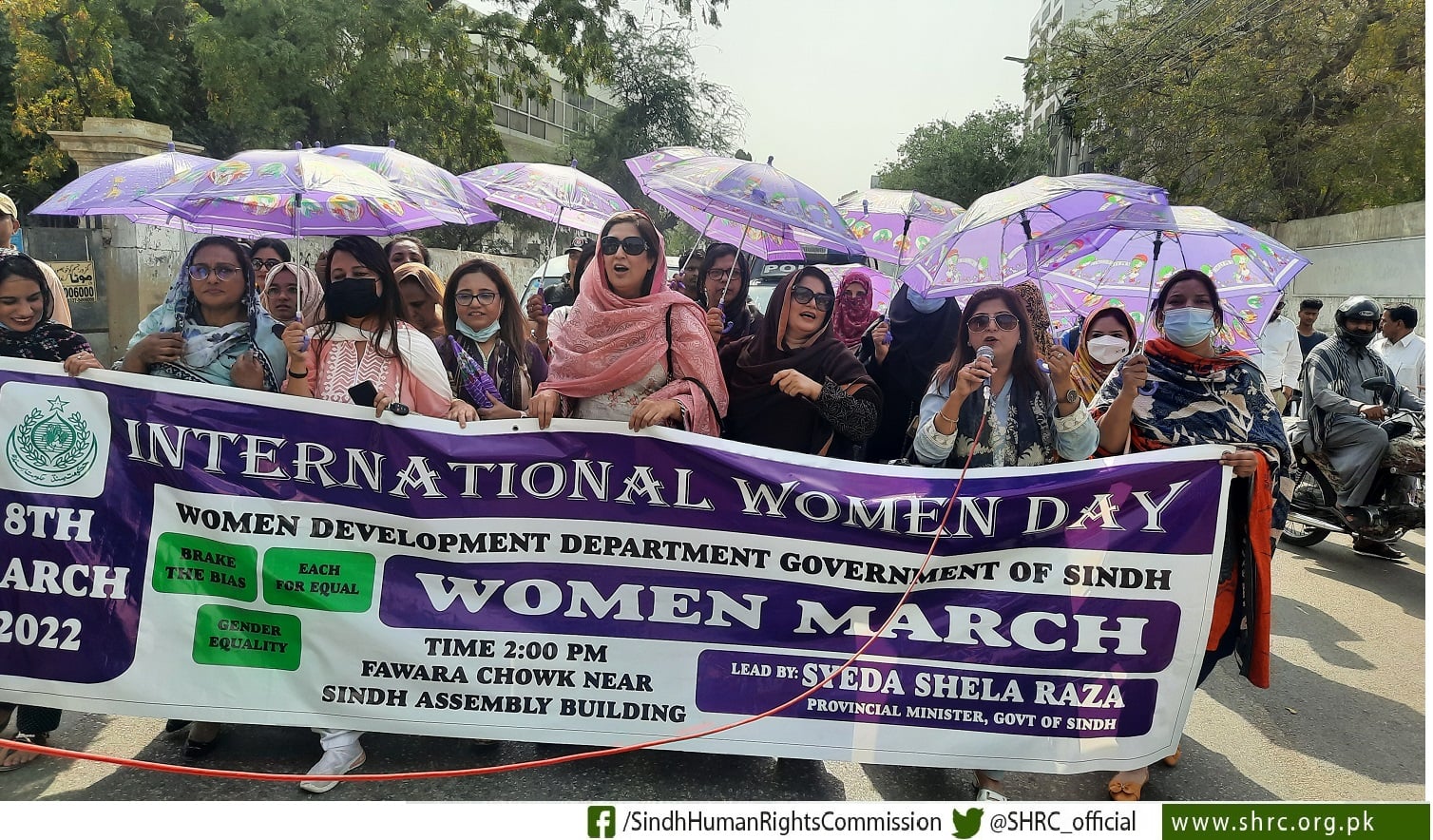 Ms. Fareeda Tahir, PRO, SHRC has participated in the "International Women's Day"