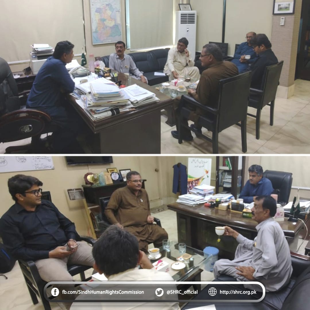 A delegation from the Thar Citizenâ€™s Forum (TCF) met with (SHRC) Chairperson