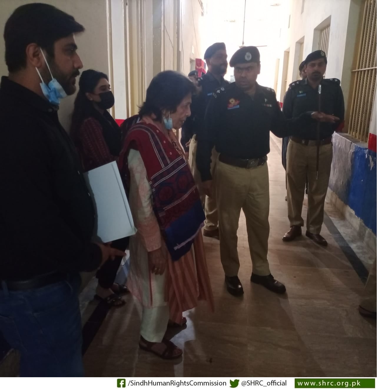 Justice (R) Majida Razvi, Chairperson, SHRC visited District Jail Larkana