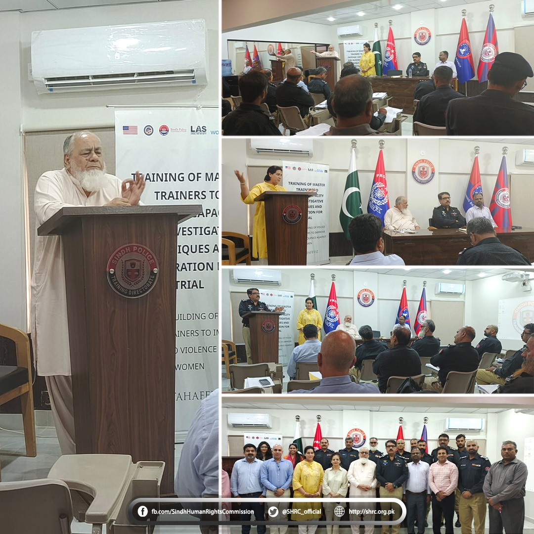 Justice Arshad Noor Khan Delivers Keynote on Gender-Based Violence at Sindh Police Training