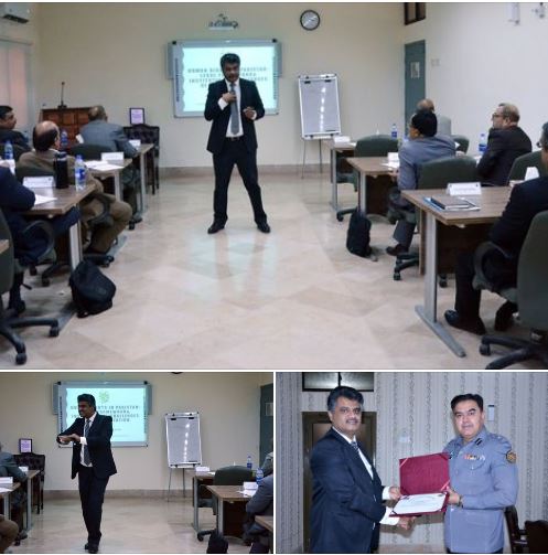 Chairperson (SHRC) delivering a lecture on 'Human Rights in Pakistan: Legal Framework & Challenges in Institutional Implementation.'