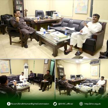 Chairperson (SHRC) had a meeting with Chairman of the Sindh Textbook Board Jamshoro.