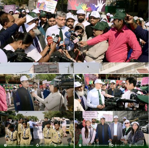 Chairperson (SHRC) actively participated in the Human Rights Awareness Walk