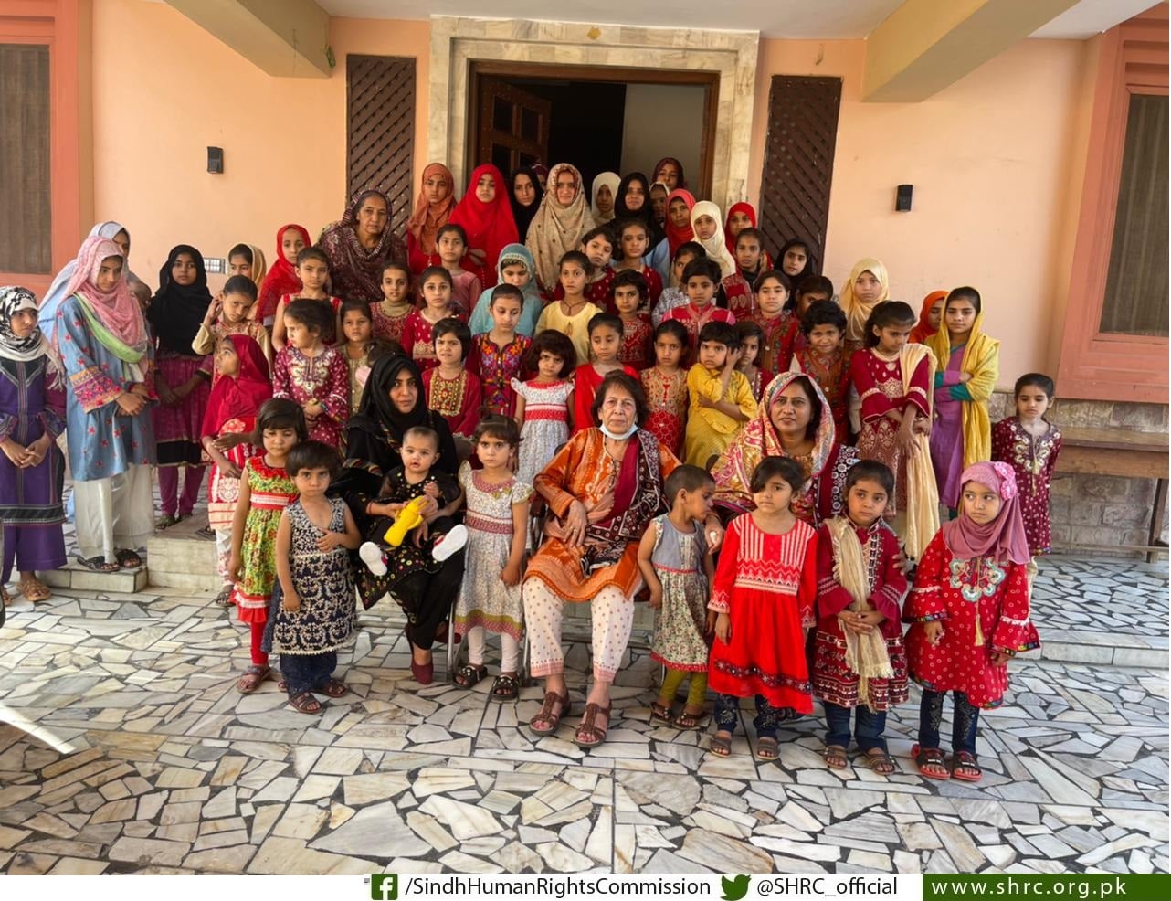 Justice (R) Majida Razvi, Chairperson, SHRC visited Fairy Home, Sukkur.