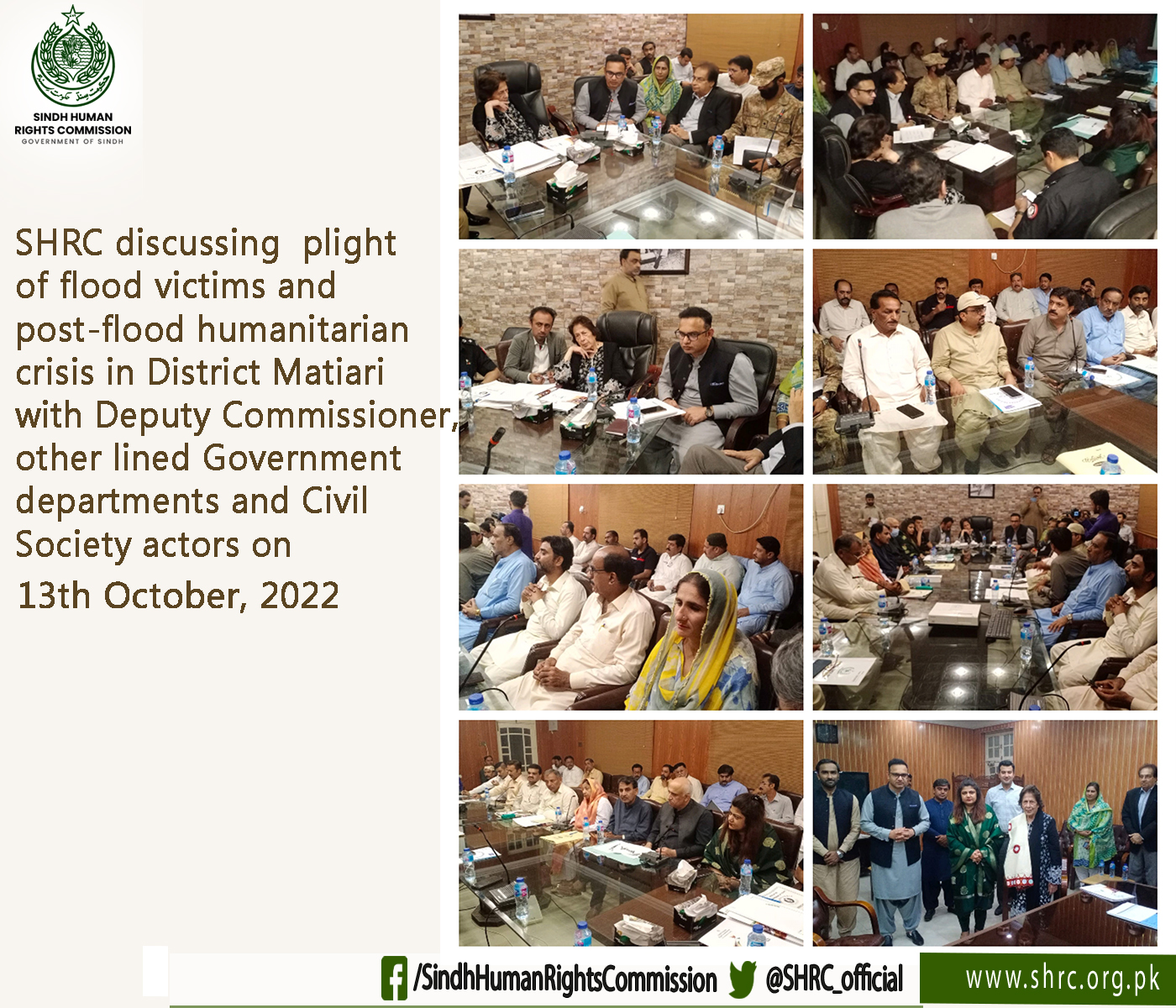 Post flood humanitarian crisis in the District, Matiari