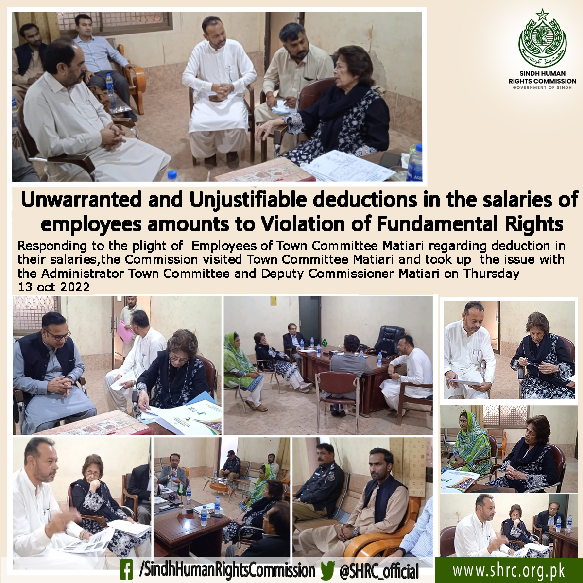 Unwarranted and Unjustifiable deductions in the salaries of employees amounts to Violation of Fundamental Rights
