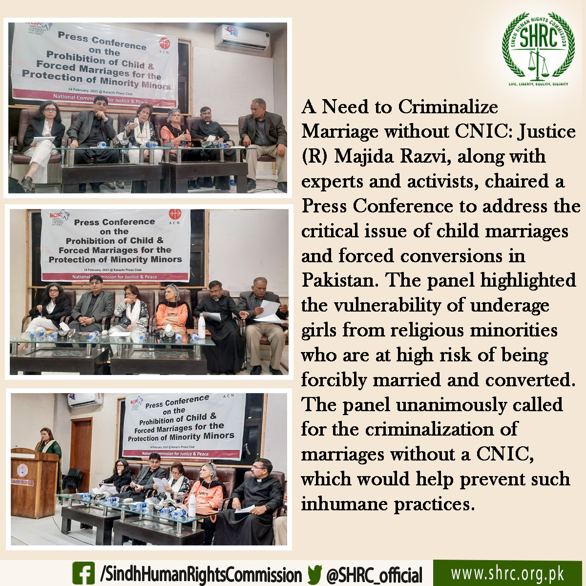 Govt urged to end forced conversions, underage marriages