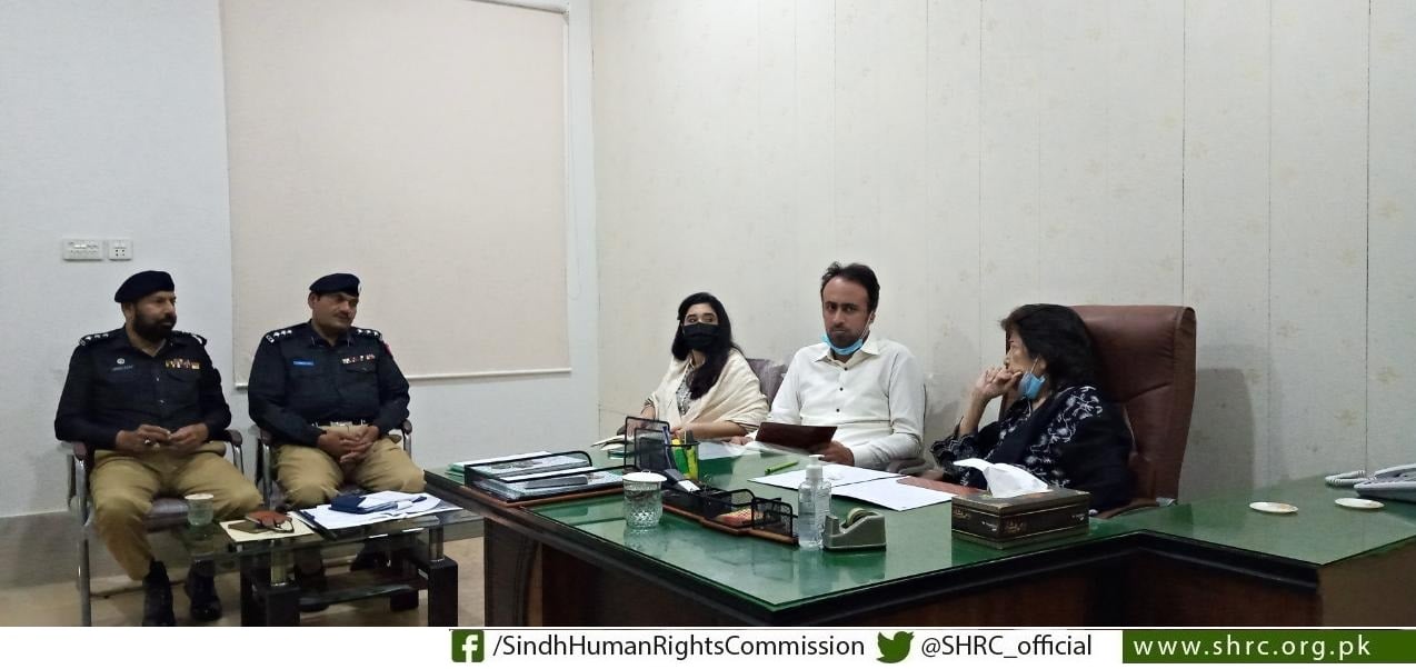 Meeting with the officials of the Police Department and Local Administration of Sukkur