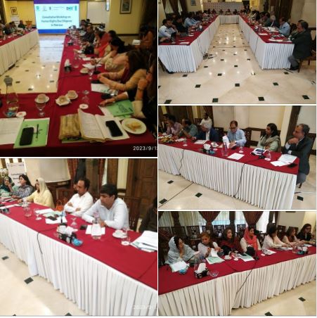  Mr. Zulfiqar Ali Shah, Member (SHRC) participated in a 2-days consultative workshop on Human Rights Due Diligence