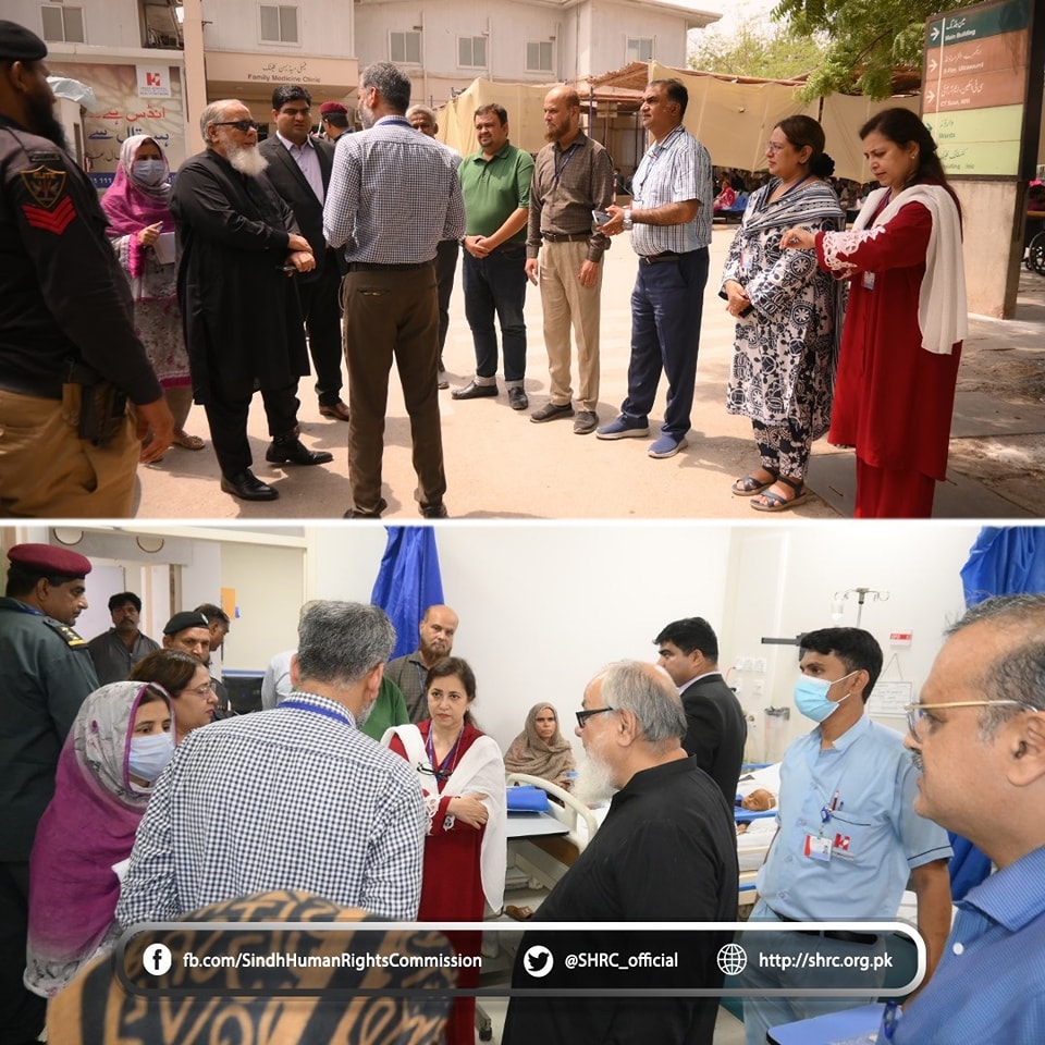 Justice (F) Arshad Noor Khan Visits Indus Hospital, Karachi