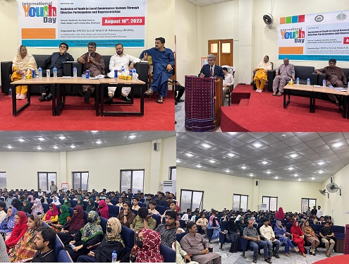 Chairperson (SHRC) graced the event as a distinguished guest at the enlightening seminar on Inclusion of Youth in Local Governance System through Effective Participation and Representation.