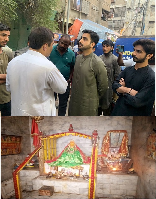 SHRC has taken notice of demolition of Mari Mata Mandir in Soldier Bazar Karachi. SHRC Board Member Mr. Sukhdev Hemnani visited the site to conduct inquiry.