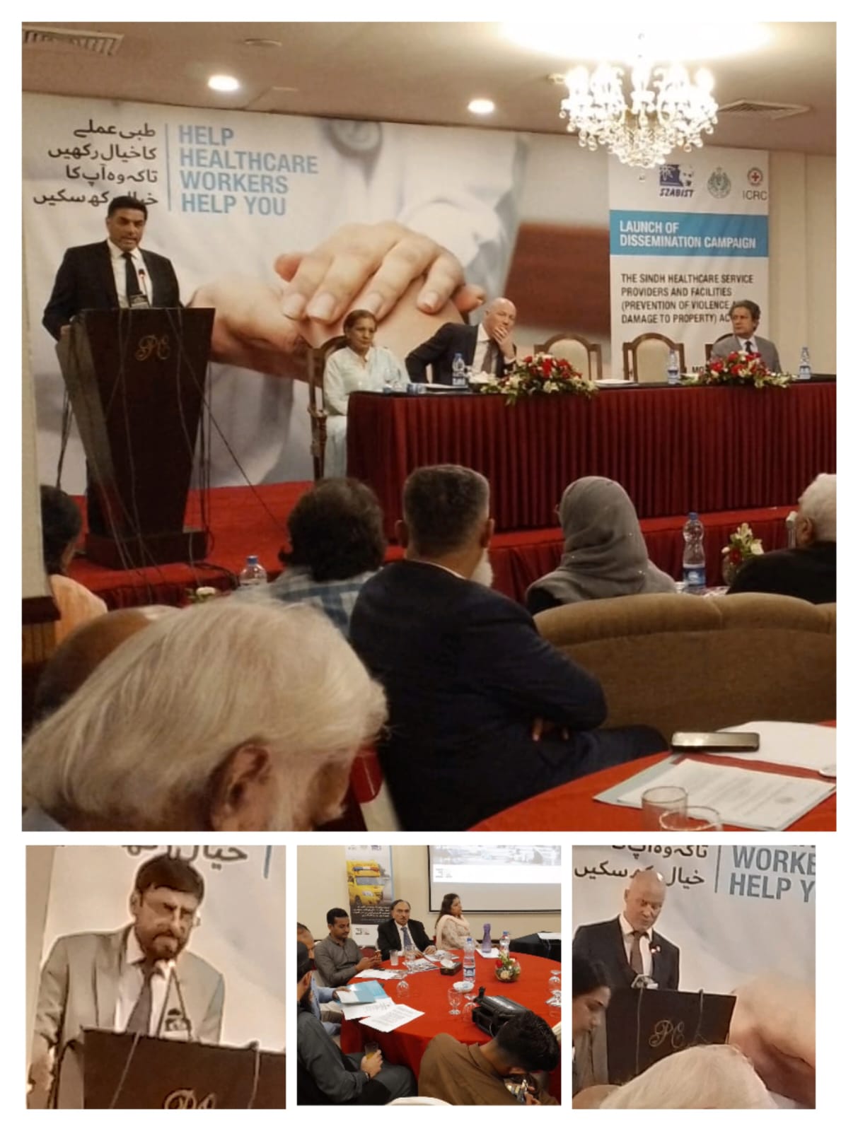 Mr. Aslam Shaikh, Judicial Member-II, Sindh Human Rights Commission participated in the inauguration event of the Dissemination Campaign organized by SZABIST and ICRC