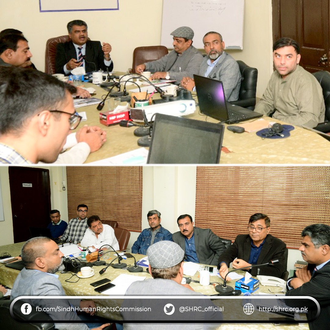 Chairperson (SHRC) held a meeting with representatives from Sindh Sports and Youth Affairs Department along with Civil Society Support Programme (CSSP)