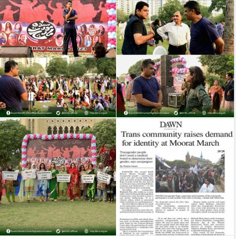 Chairperson & Member of the Sindh Human Rights Commission, actively participated in the Moorat March.