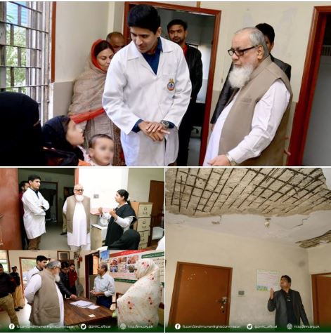 Justice (R) Arshad Noor Khan, MJ (SHRC) visited the Rural Health Center Keamari, Karachi.