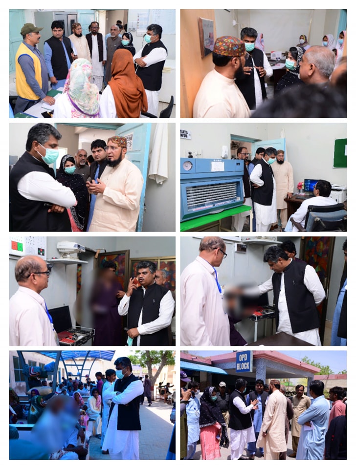 Chairperson SHRC Iqbal Ahmed Detho, visited Civil Hospital Mithi.