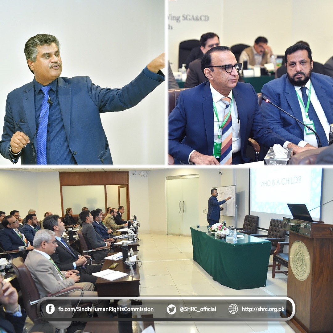 The Chairperson of the SHRC delivered an insightful lecture on "Issues and Welfare of Children in Pakistan" at the TMR, SGA&CD, GoS.