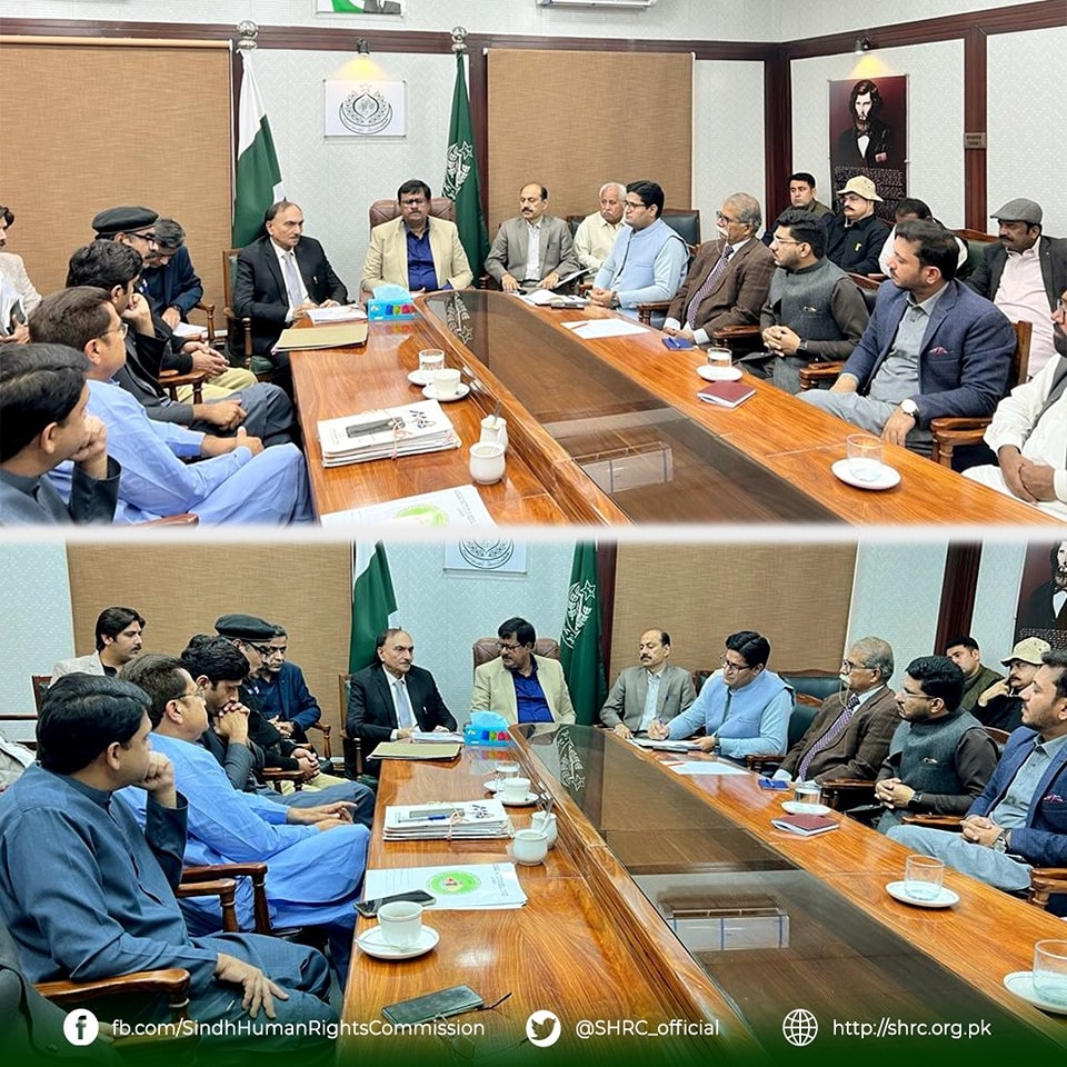 M. Aslam Shaikh, MJ-II (SHRC), chaired a crucial meeting with Deputy Commissioner Jacobabad
