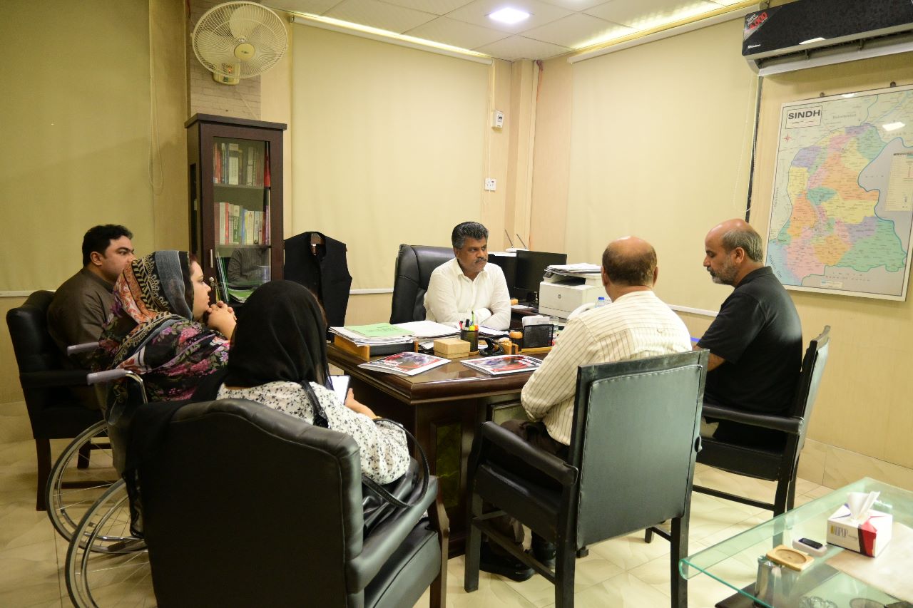 Mr. Mir Zulfiqar Ali, Executive Director of the (WERO), led a delegation to the (SHRC) office for a crucial meeting with Chairperson Mr. Iqbal Ahmed Detho. 