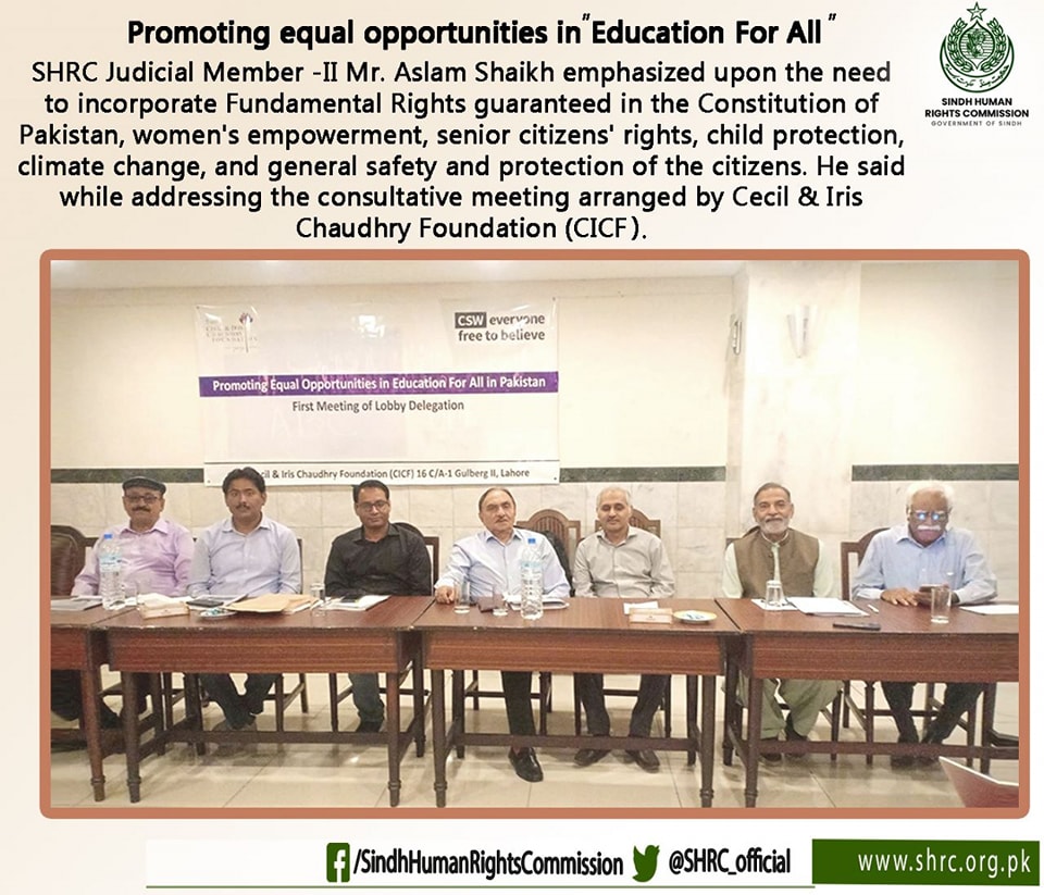 Promoting equal opportunities in Education for All