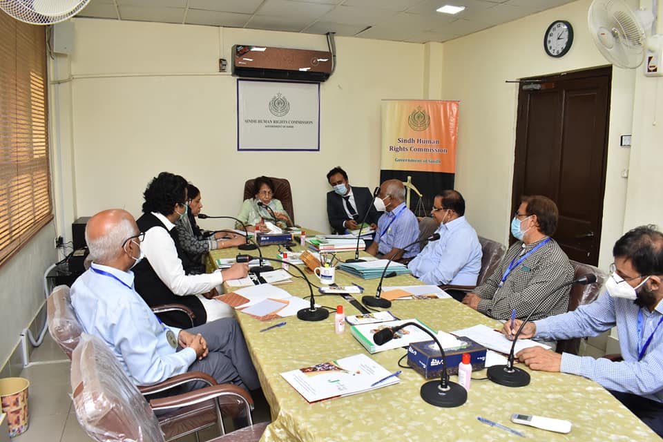 Sindh Human Rights Commission called a meeting with Government officials