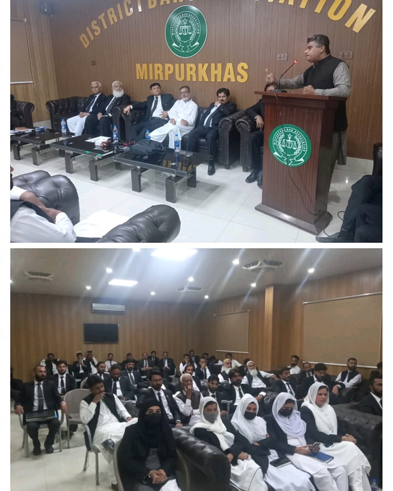 Orientation Session for the Bar Vocational Course for Enrolled Advocates in Mirpurkhas