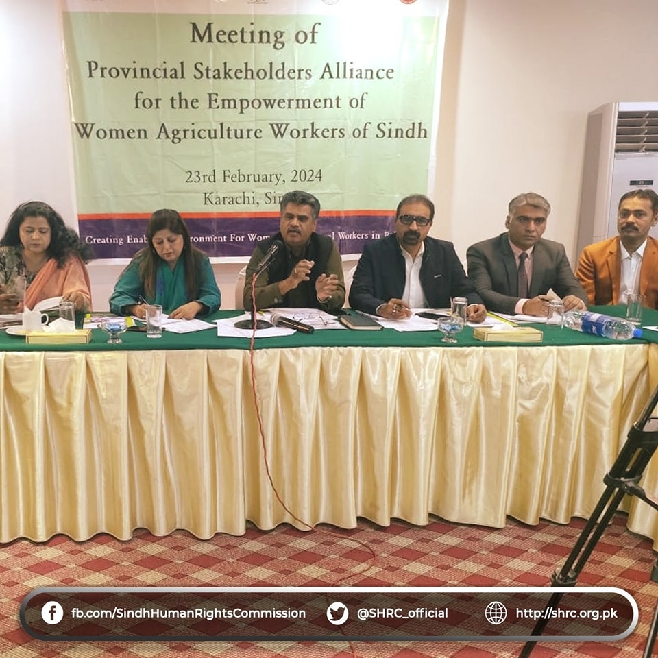 Meeting of the Provincial Stakeholders' Alliance for the Empowerment of Women Agricultural Workers of Sindh.