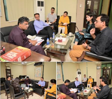 The Chairperson (SHRC) had a meeting with Mr. Abdullah Dayo, Program Advisor at Friedrich-Ebert-Stiftung (FES) in Pakistan.